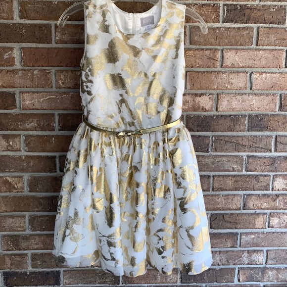 Beautiful Gold Accent Dress - Picture 3 of 5